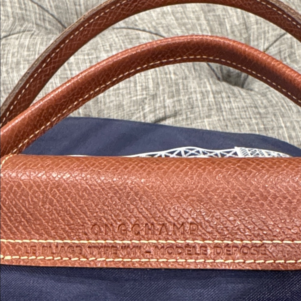 Longchamp Tote Navy Le Pliage Limited Edition Eiffel Tower Bag - Picture 15 of 17